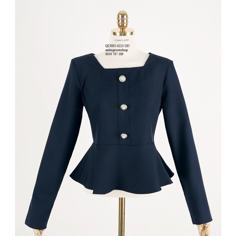 Áo peplum công sở cao cấp  - QUH05-0223