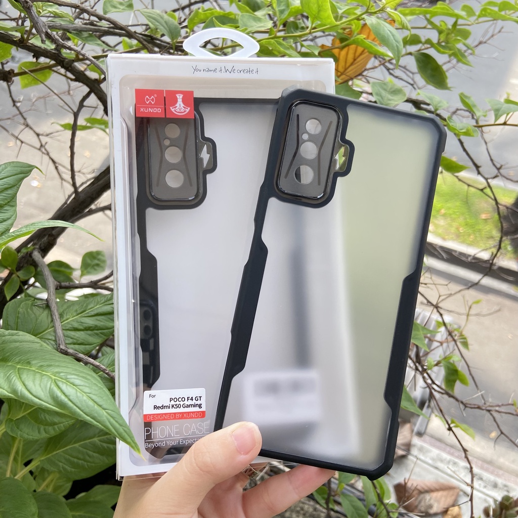 [Hỏa Tốc HCM] Ốp lưng XUNDD Poco F4 GT - Chống sốc, Mặt lưng trong, Viền TPU