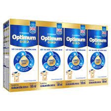Sữa bột pha sẵn Optimum gold 180ml 2024