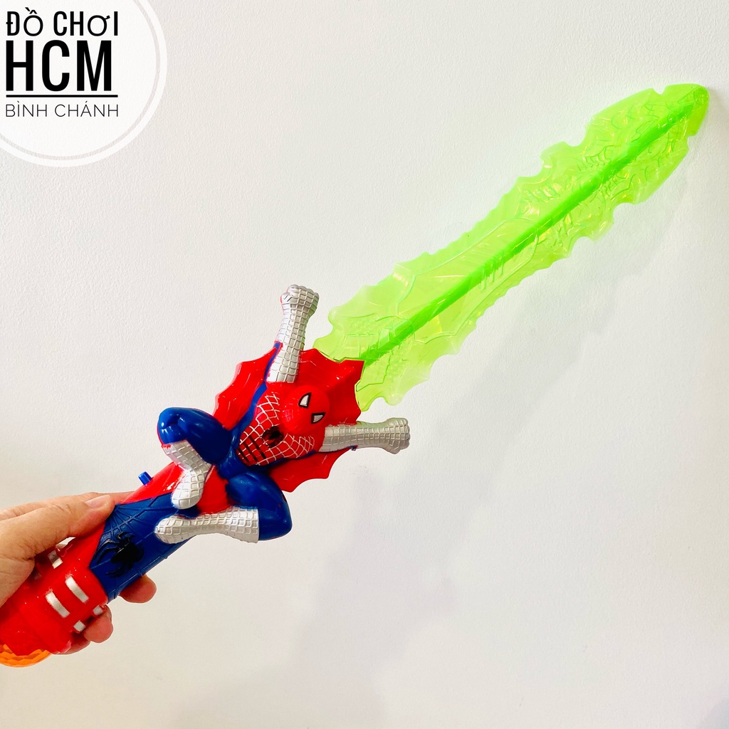 Đồ chơi trẻ em thanh kiếm người nhện cho bé thích siêu anh hùng marvel spiderman lazer