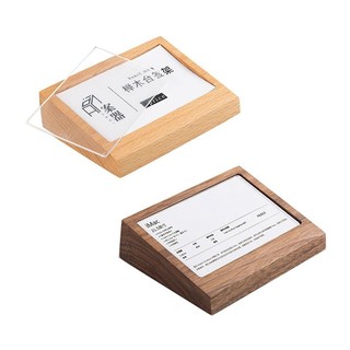 Giá đỡ name card/ Đế trưng bày nhãn giá bằng gỗ cao cấp