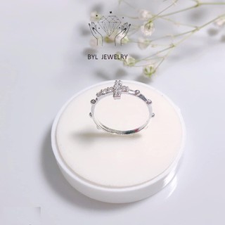 Nhẫn nữ thánh giá nhẫn chuẩn bạc ta cao cấp BYL JEWELRY