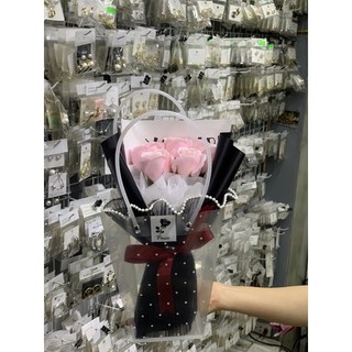 Giỏ hoa sáp bó cực đẹp cực xinh