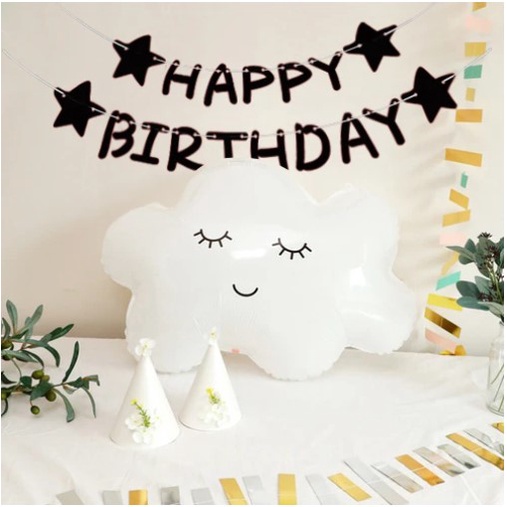 Bóng hình đám mây, mặt trời, mặt trăng, cầu vồng trang trí sinh nhật, phụ kiện chụp hình, đồ chơi cho trẻ em