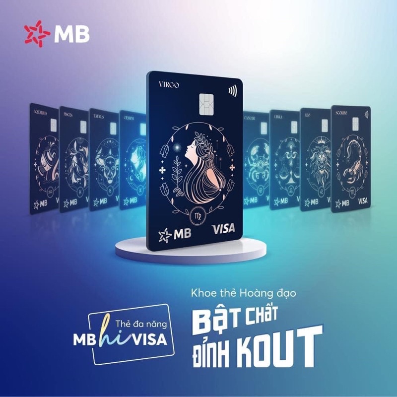 THẺ ĐA NĂNG 12 CUNG HOÀNG ĐẠO MBBANK CỰC CHẤT