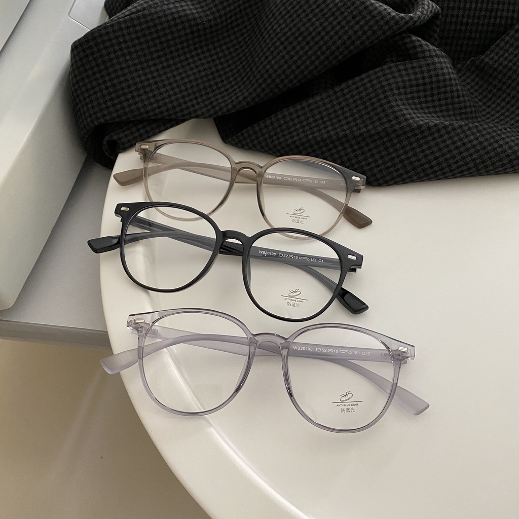 Mắt kính nhựa dẻo form tròn xinh dễ mang