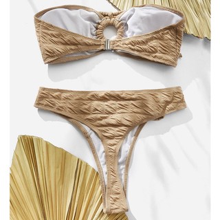 [MẪU MỚI 2023] Bikini phối khoen nâu gợi cảm