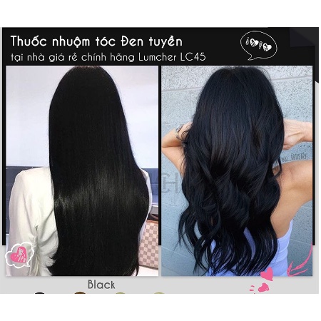 Thuốc nhuộm tóc Đen Tuyền giá rẻ tại nhà chính hãng Lumcher LC45