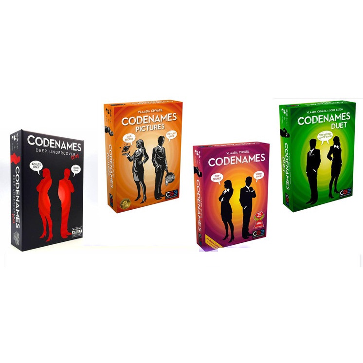 Boardgame Codenames – Trò chơi mật danh gồm 4 phiên bản (Bản tiếng Anh)