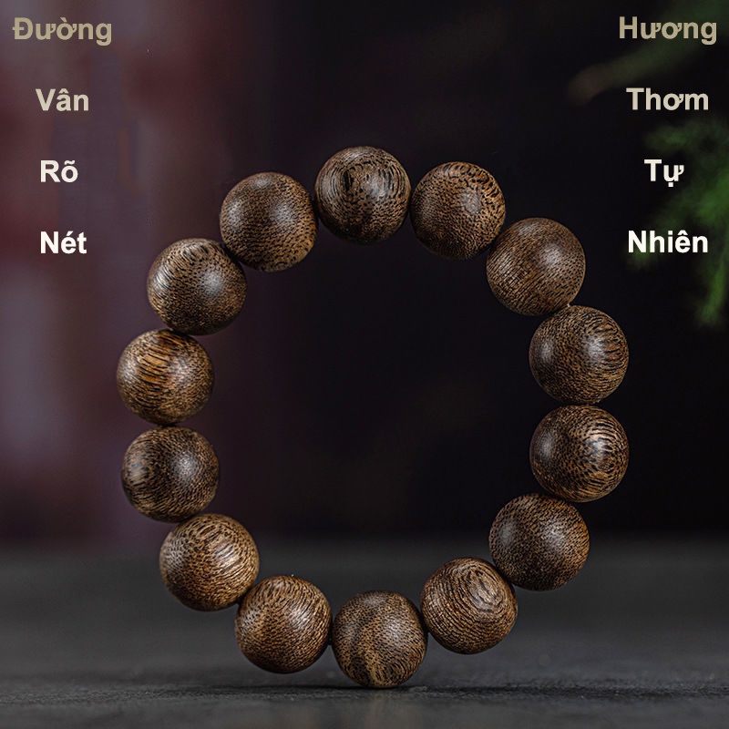 Vòng Tay Trầm Hương Đơn 10mm, 12mm , Vòng Phong Thủy Cao Cấp