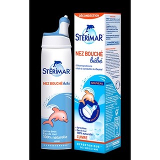 Xịt muối biển Sterimar cá heo màu cam 100ml