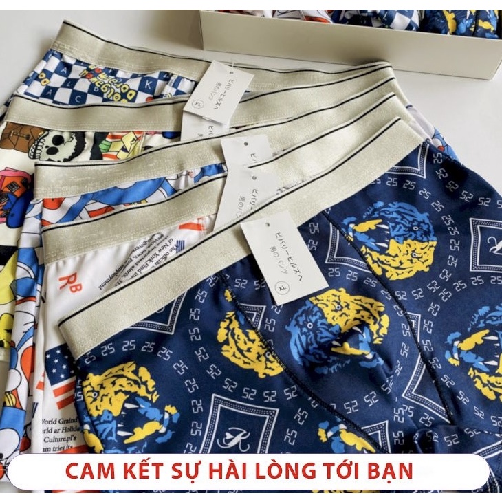 Combo 5 quần sịp quần lót nam thun lạnh doremon hoạt hình 4 chiều