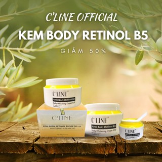 Kem Body Retinol B5 Whitening Cream X10 200gr - clineofficial