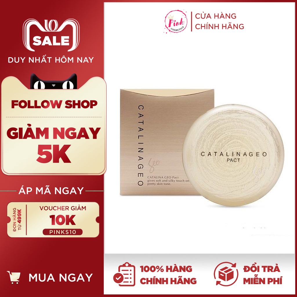 PHẤN PHỦ SIÊU MỊN GEO LAMY CATALINA GOLDEN PACT VÀNG