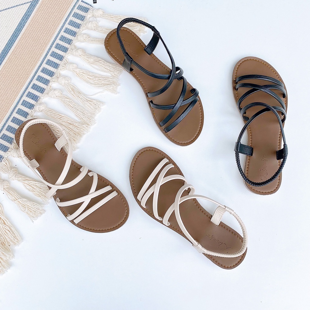 Dép đế trấu sandal nữ dây xỏ ngón Birken thời trang đi biển Detaunisex cực xinh - SX02