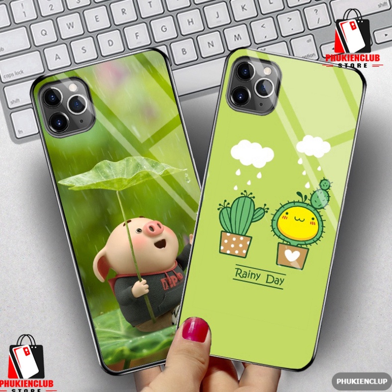 Ốp Iphone 11, 11 PRO ,11 Pro Max, 12 PRO, 12 PRO MAX, 12 MINI mặt kính gương bóng PKC1-20231
