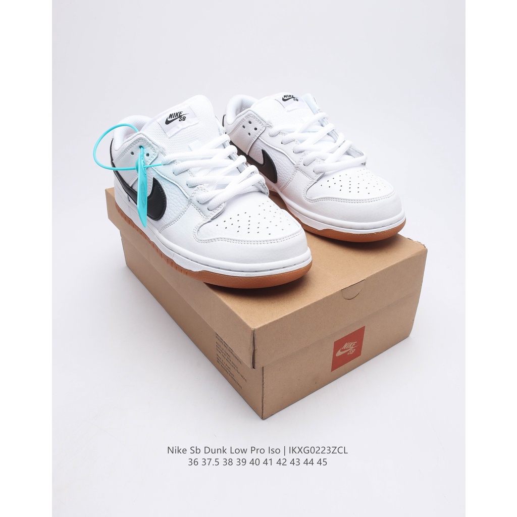 Giày Best Quality CD2563-100 *_Nike SB Dunk Low Pro"Orange Label White"_* Sneaker từ POIZON