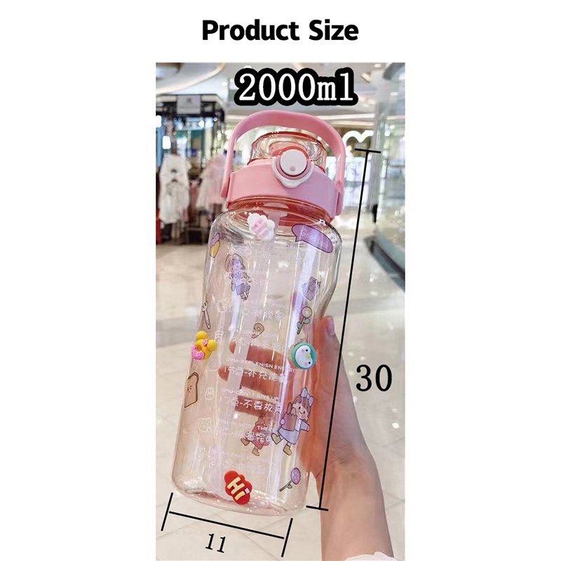 Cốc Nước Đa Năng, Cốc Nước Cầm Tay, Cốc Lớn, Có Ống Hút, Cốc Nhựa Đỏ Có Quai Cầm