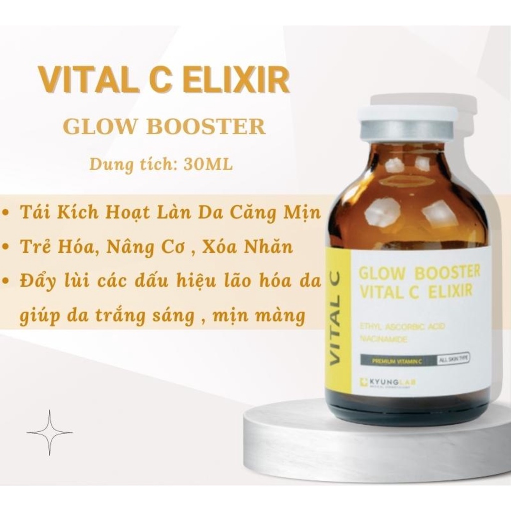 Vitamin c Kyunglab, serum trắng da vital c Kyung Lab 30ml, huyết thanh tái sinh tế bào da, xóa mụn nám, lão hóa | BigBuy360 - bigbuy360.vn