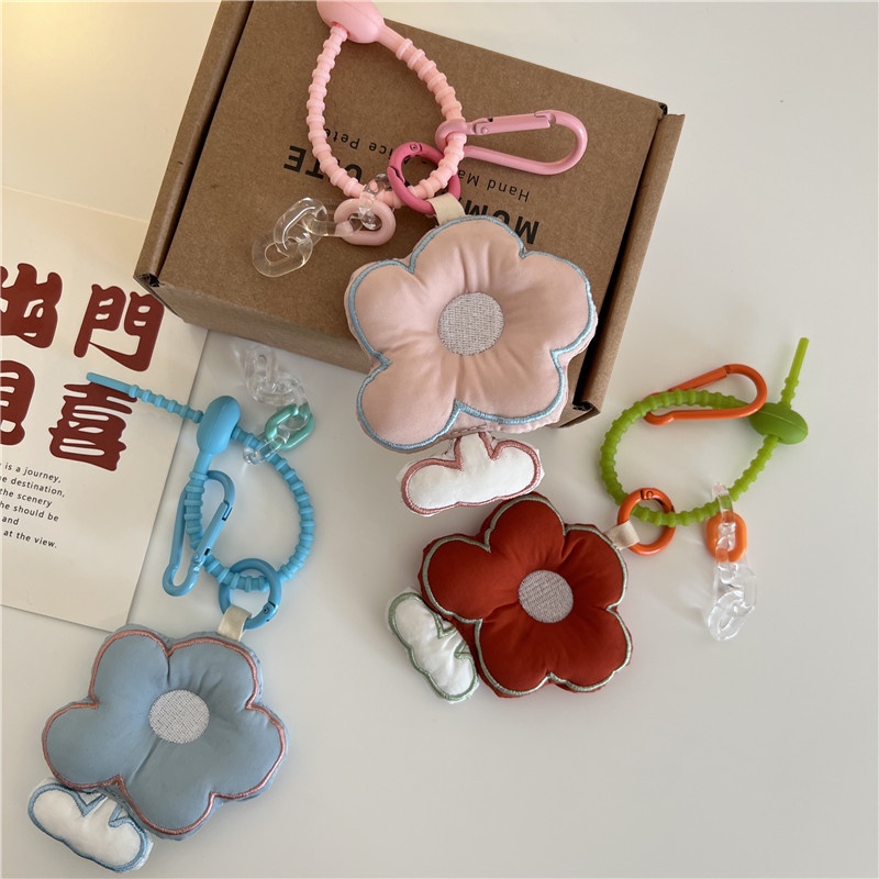 Móc chìa khóa hình hoạt hình đáng yêu bông hoa dễ thương