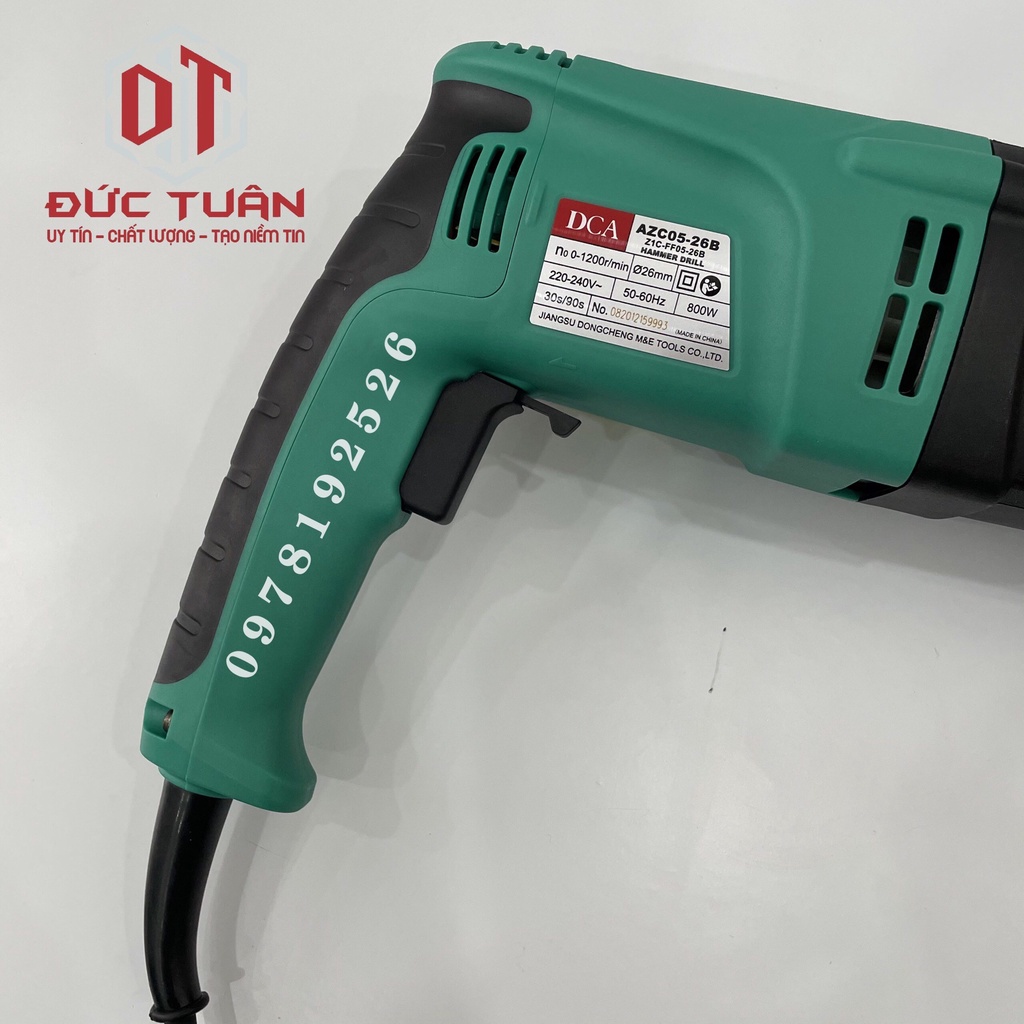 Máy Khoan Bê Tông DCA AZC05-26B Công Suất 800W - Khoan Bê Tông 3 Chức Năng