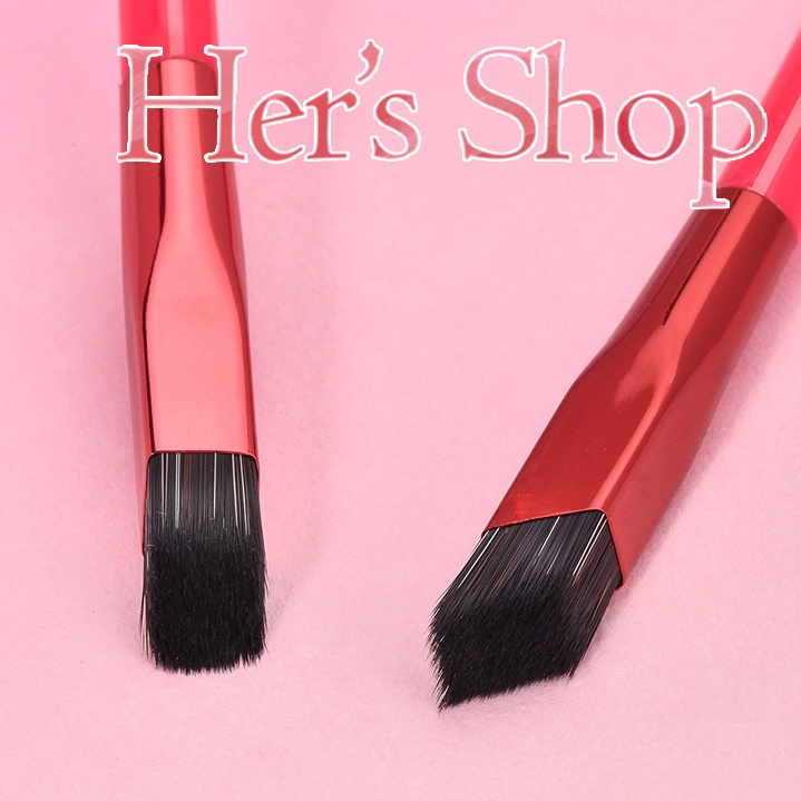 Cọ Gảy Sợi Lông Mày Tóc Mai Tự Nhiên Đầu Vuông Thiết Kế Mới - Cọ Vẽ Lông Mày Lông Mềm Mịn - Cọ Trang Điểm Cho Bạn Nữ