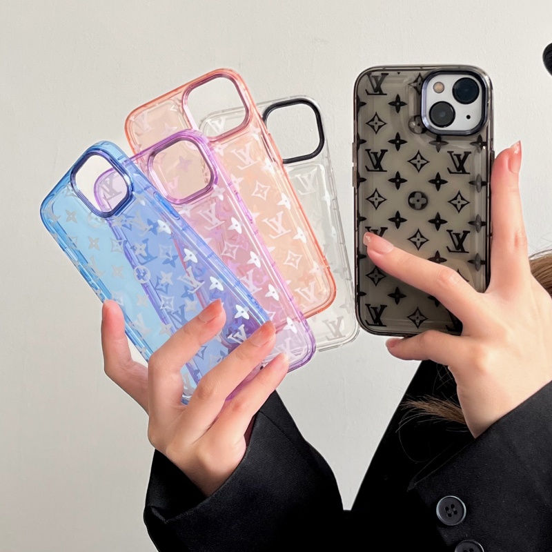 Ốp Điện Thoại Dẻo Trong Suốt In Logo Thương Hiệu Sang Trọng Cho iPhone 14 13 12 11 Pro Max