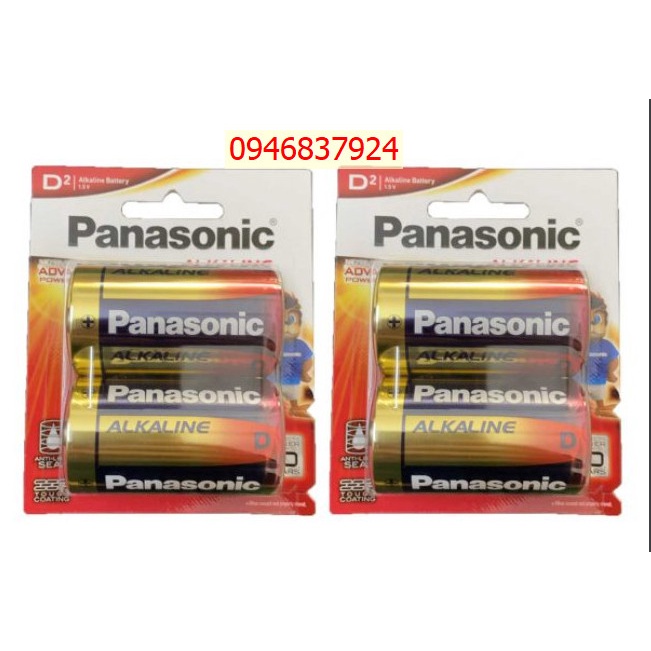 Hộp 12 pin Đại D Alkaline Panasonic LR20T/2B vỉ 2 pin hàng panasonic chuẩn Nhật