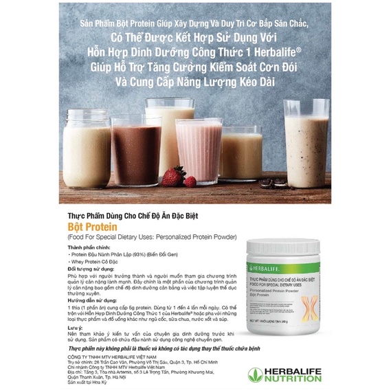 Hỗn Hợp Dinh Dưỡng Bột Protein