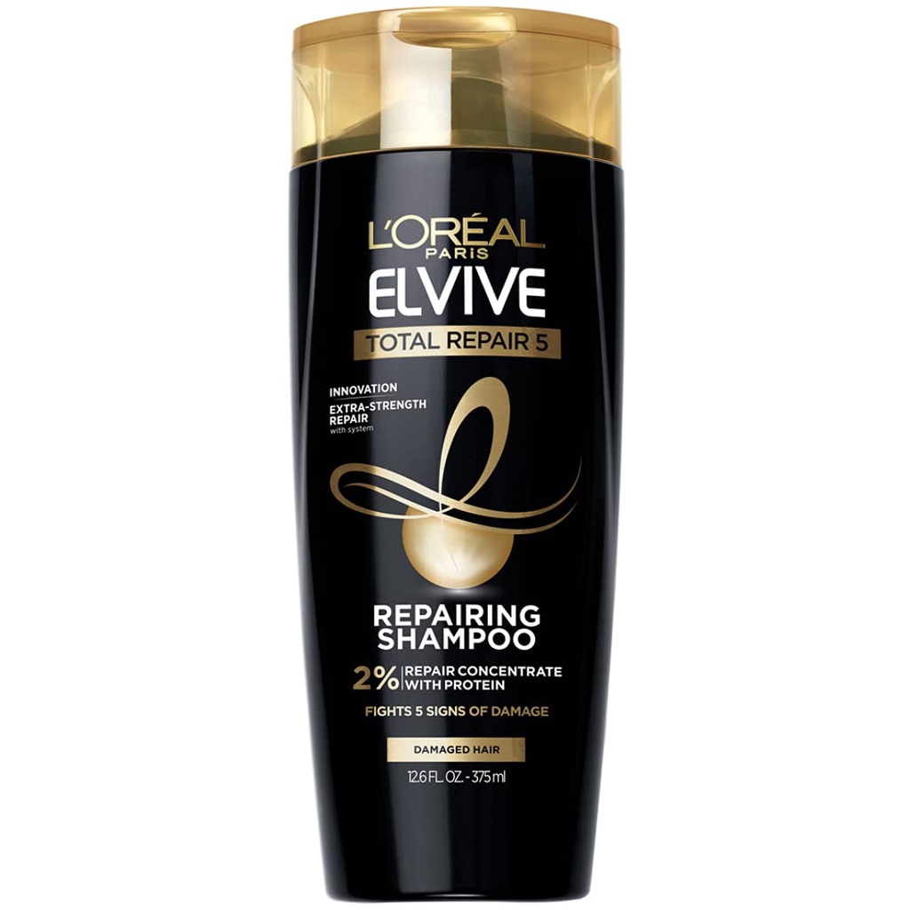 Dầu gội và Xả cho tóc hư tổn Loreal Paris Elvive Total Repair 5