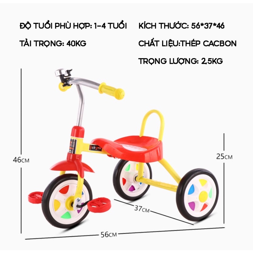 Xe chíp 3 bánh cho bé từ 1 đến 3 tuổi