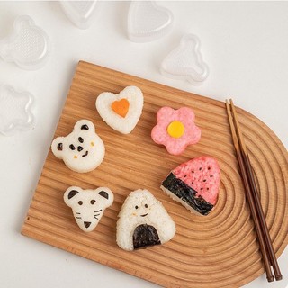 Khuôn Làm Cơm Cho Bé Ăn Dặm, Khuôn Cơm Nắm Bento Tạo Hình cơm bánh xinh xắn, an toàn, tiện dụng