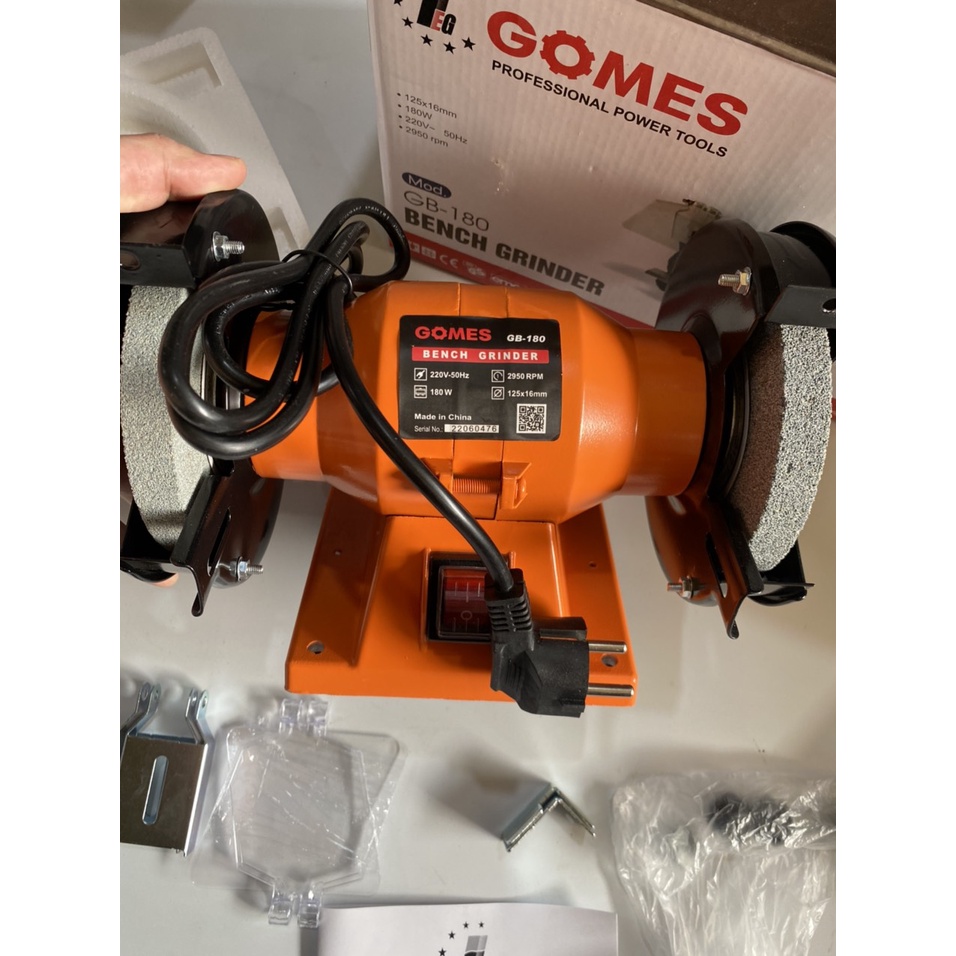 Máy mài 2 đá, Máy mài 2 đầu gomes molden- GB180 180w