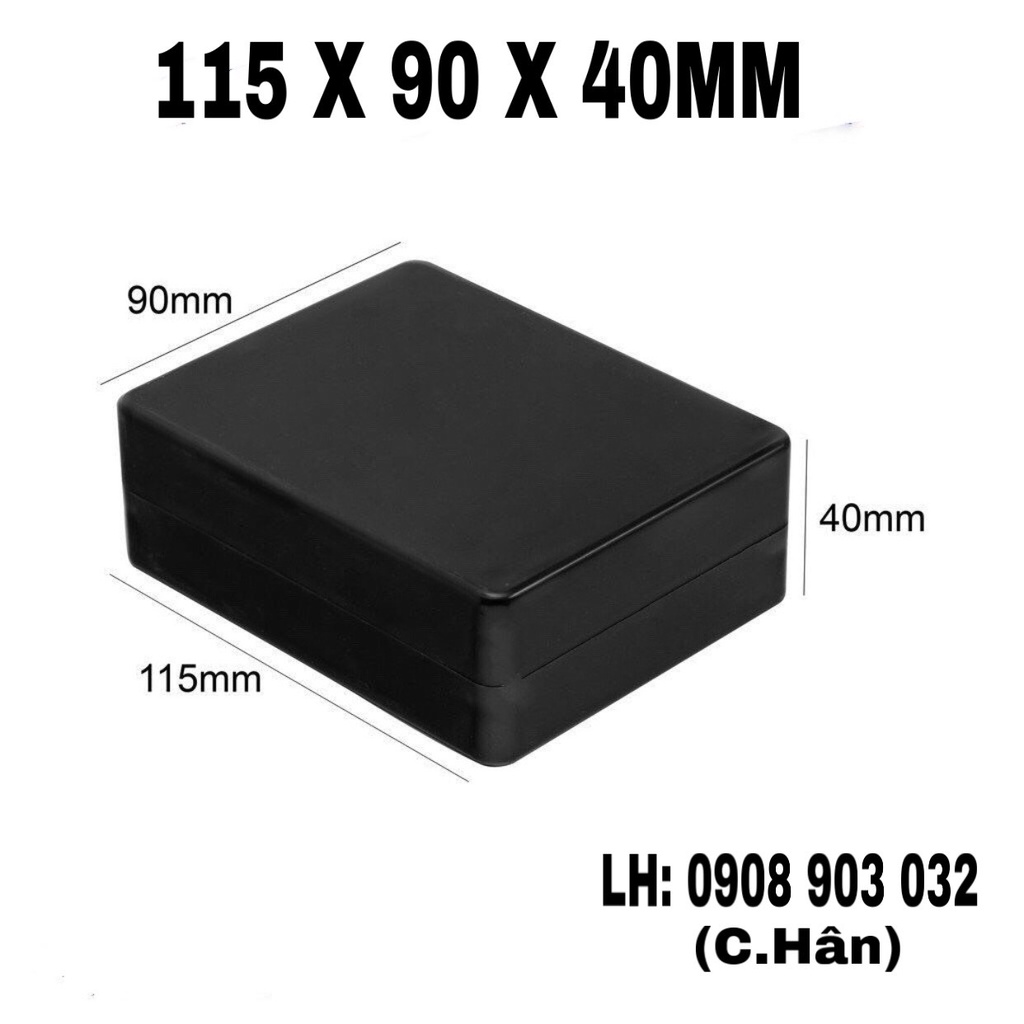 Bán sỉ 35 hộp 115x90x40mm tặng kèm ốc vít - Hộp nhựa đựng mạch điện tử.