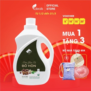 Nước giặt xả hữu cơ Bồ Hòn tinh dầu Hoa Bưởi ECOCARE 4 lít - Bền màu