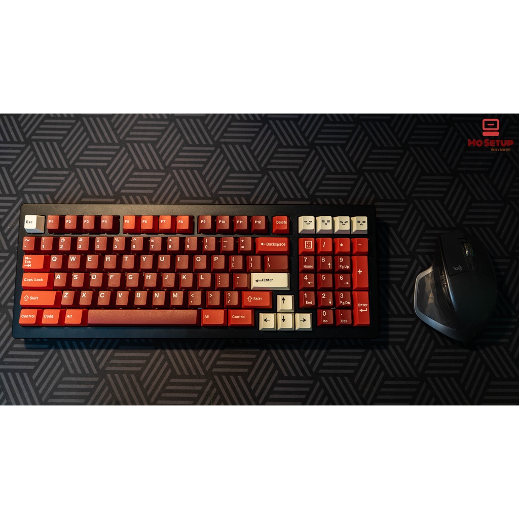 Keycap Bald Jamon Cherry 172 nút - nhựa PBT Doubleshot_Set nút bàn phím cơ Sử dụng cho bàn phím Akko, E-Dra, Filco,Dareu