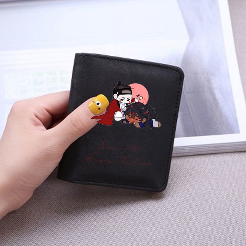 Ví da cầm tay nam nữ in hình MẮT PHỦ TOÀN SƯƠNG manhua BL xinh xắn tiện lợi anime chibi