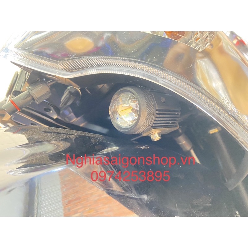 Pat gắn đèn bi mini xe Future hốc yếm