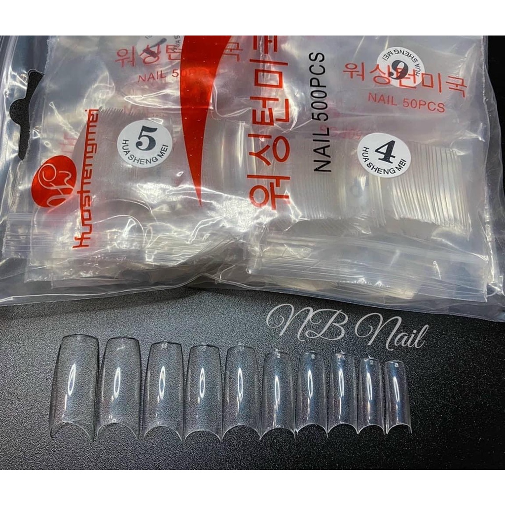 Móng tip nối túi 500 móng đủ size