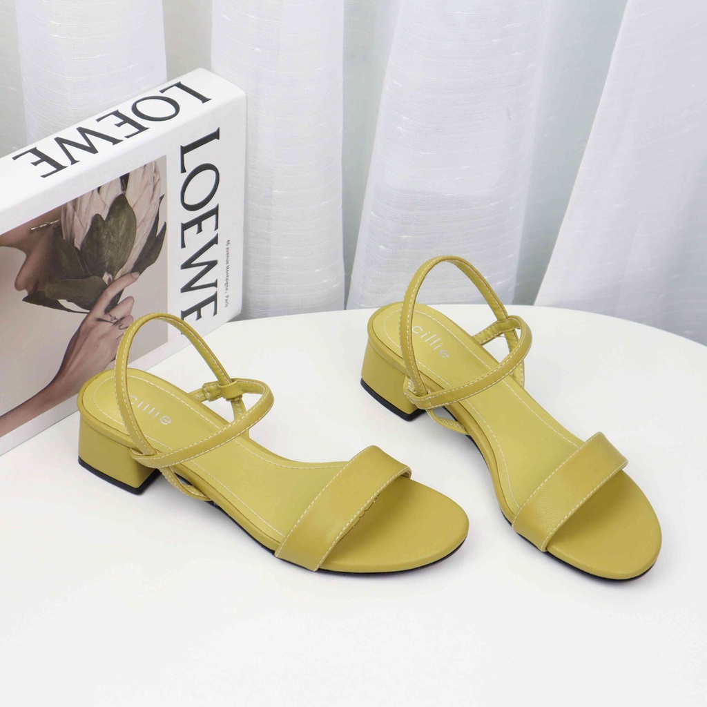 Giày sandal nữ quai thun êm chân cao 5cm thoải mái đi cả ngày 1141