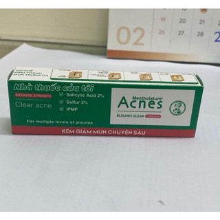 Kem giảm mụn chuyên sâu Acnes Blemish Clear Cream 5g