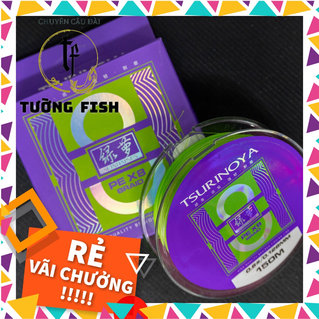 Dây PE Tsu 8x chuyên câu Lures