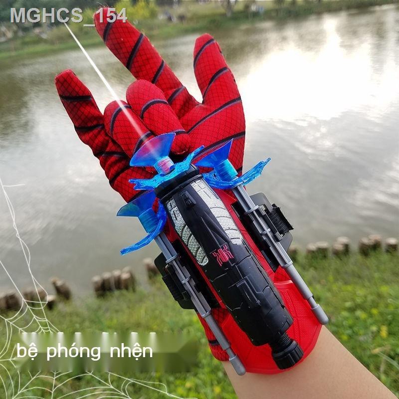 ✙♀Nhện phóng trẻ em súng đồ chơi mềm súng đạn cậu bé anh hùng người da đen công nghệ con quay găng ta