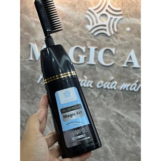 Dầu Gội Phủ Bạc Magic Art - Lược Nhuộm Tóc Thông Minh