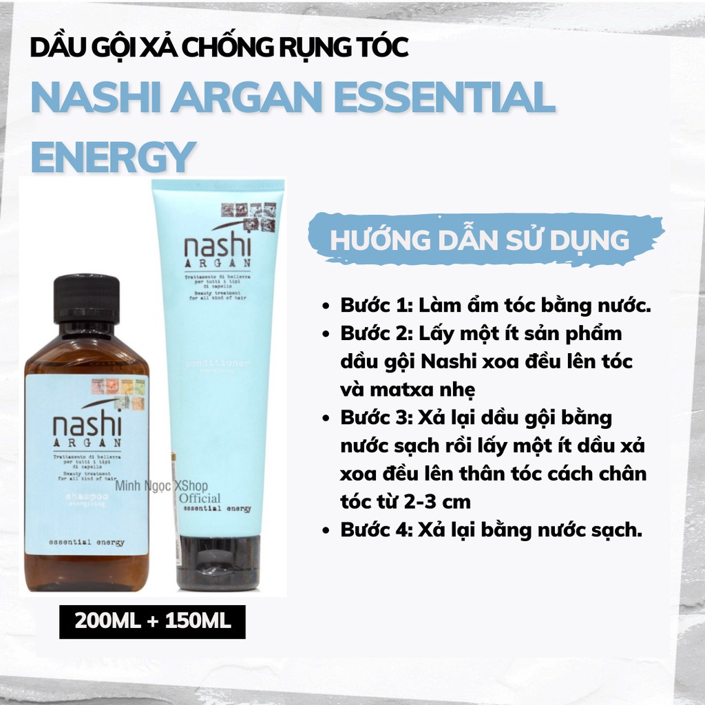 Dầu xả chống rụng tóc Nashi Argan Essential Energy 150ML