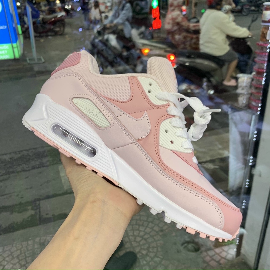 Giày Nike Air Max 90 hồng trắng bản cao cấp Airmax