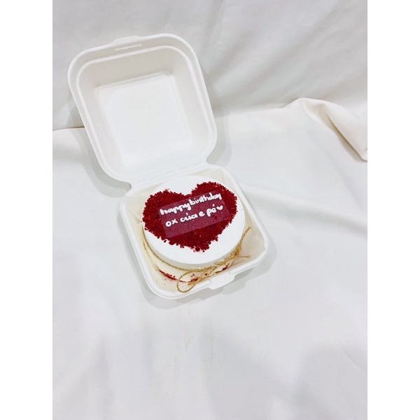 BÁNH KEM BENTO MINI SIZE 10CM HÌNH TRÁI TIM