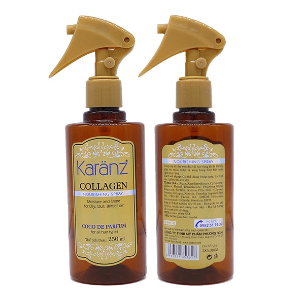 Xịt dưỡng tóc Collagen KARANZ 250ml