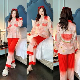 Đồ bộ pijama lụa TK 2CE tay dài