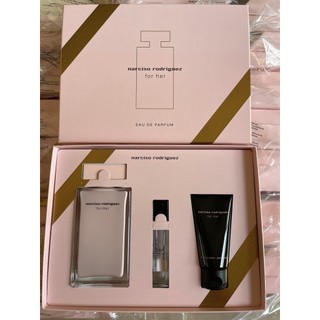 Set nước hoa narciso rodriguez for her edp 100ml + 10ml + lotion 50ml